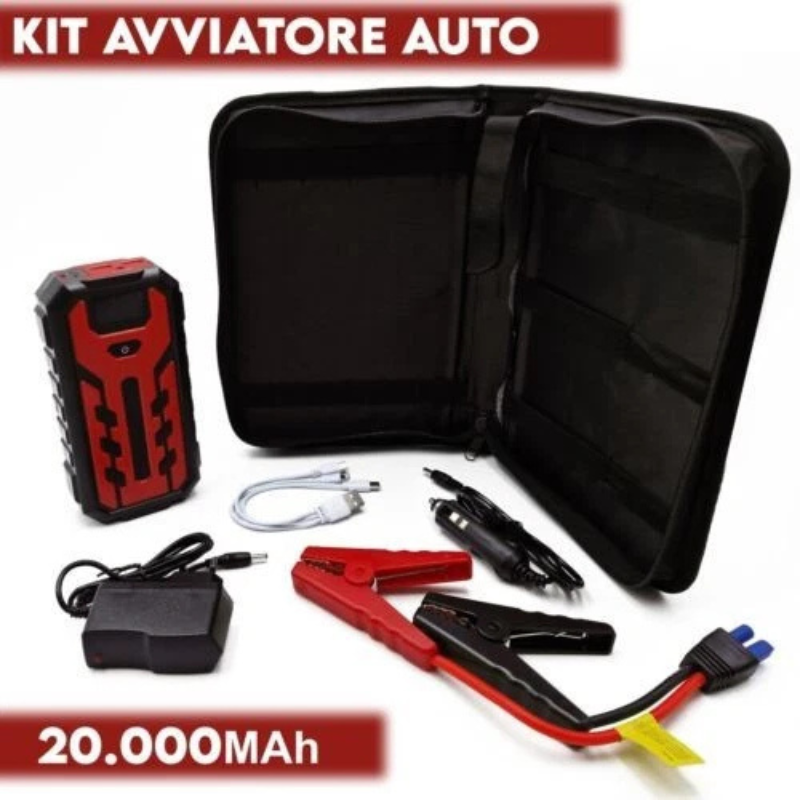 Avviatore Batteria Auto 20000mAh Andowl Q-D1020...
