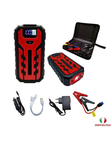 Avviatore Batteria Auto 20000mAh Andowl Q-D1020 | Jump Starter Power Bank LED