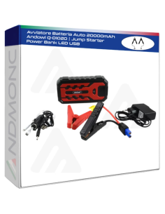 Avviatore Batteria Auto 20000mAh Andowl Q-D1020 | Jump...