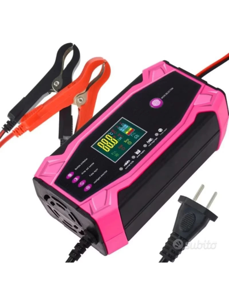 Caricabatteria e mantenitore di carica per Auto Moto scoter camion camper 10 Ah