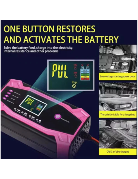 Caricabatteria e mantenitore di carica per Auto Moto scoter camion camper 10 Ah