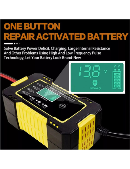 Caricabatterie Auto Moto Camper 12V | Riparazione Rigenerazione Batterie