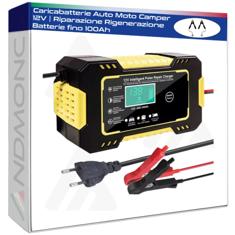 Caricabatterie Auto Moto Camper 12V | Riparazione Rigenerazione Batterie