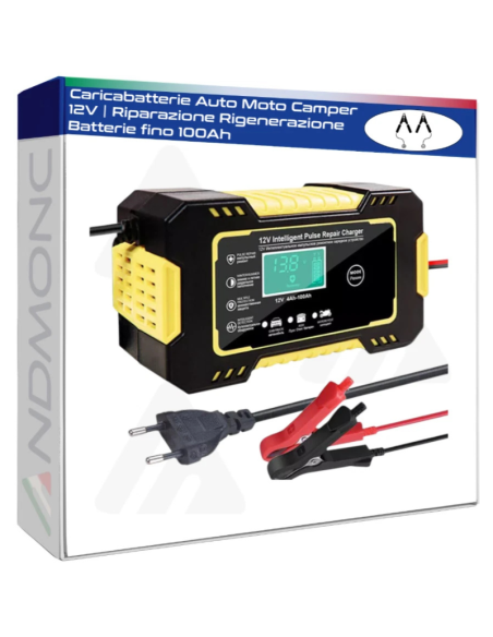 Caricabatterie Auto Moto Camper 12V | Riparazione Rigenerazione Batterie