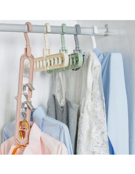 6pz. Grucce Appendiabiti Multifunzionale
