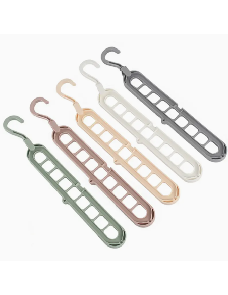 6pz. Grucce Appendiabiti Multifunzionale