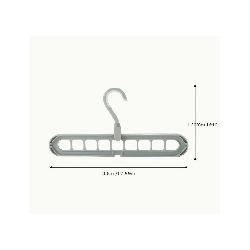 6pz. Grucce Appendiabiti Multifunzionale