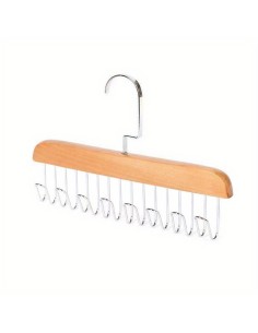 Gruccia multifunzione legno 8 ganci