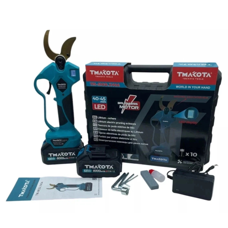 Forbice Elettrica Makota 68V 45mm Display 2...