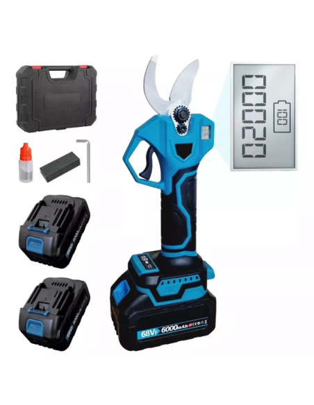 Makota Forbice Potatura 30mm Display Cesoia Elettrica 2 Batterie Valigetta