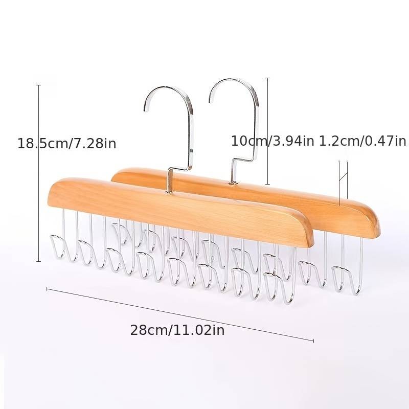 Gruccia multifunzione legno 8 ganci