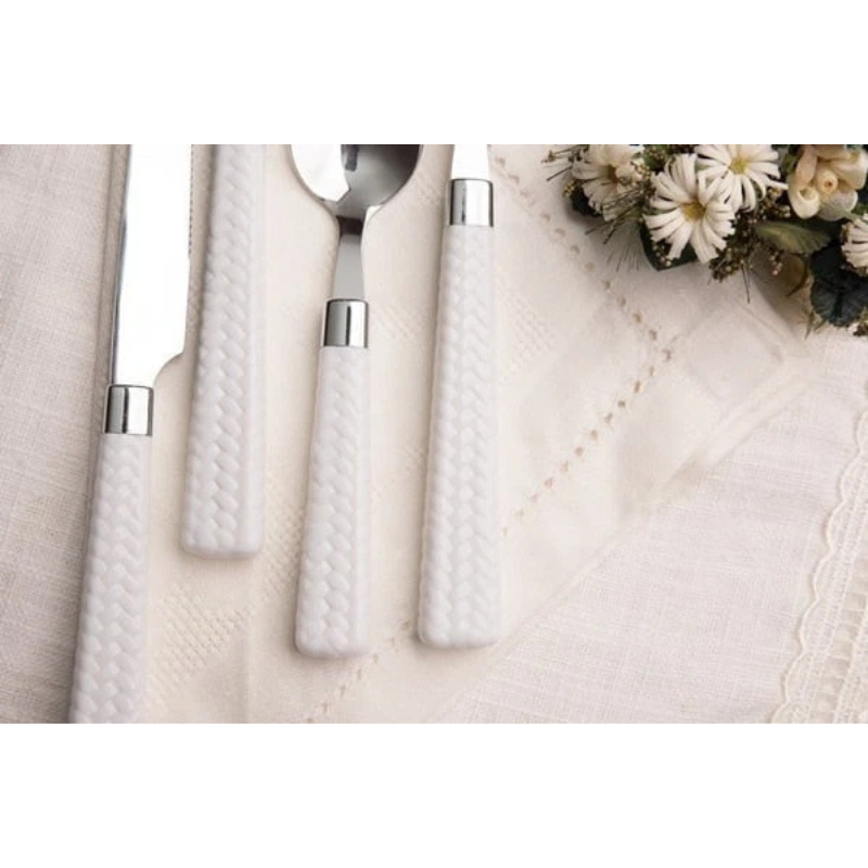 Set Posate 24 Pezzi Bianco – Art. 5177 Elegante...