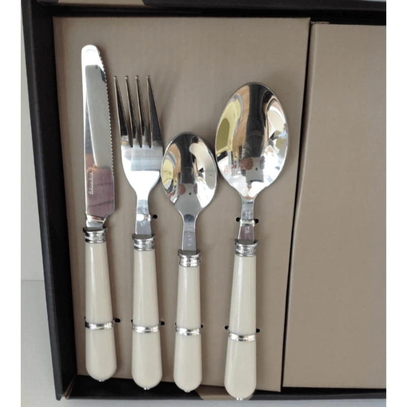 Set Posate 24 Pezzi Colore Tortora – Modello...