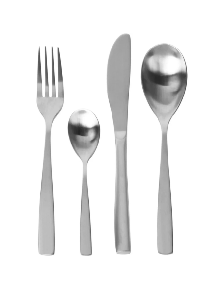 Servizio posate in acciaio inox 24 pezzi Kisara Satin