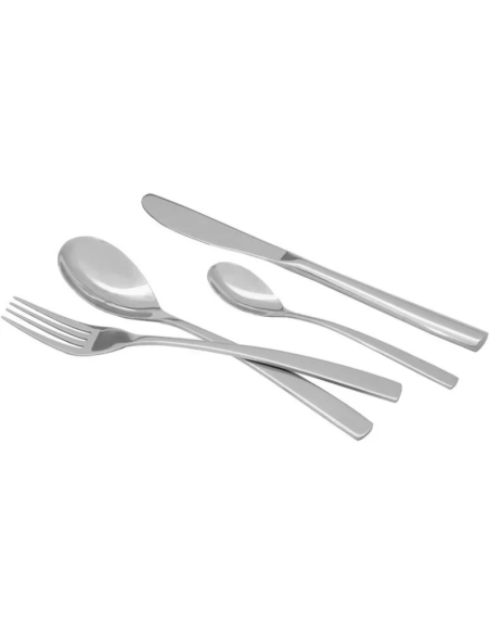 Servizio posate in acciaio inox 24 pezzi Kisara Satin