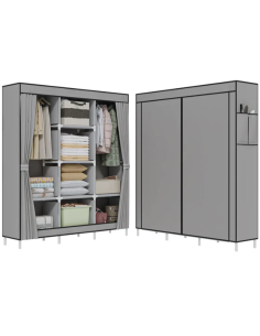 Armadio in Tessuto – Vestiti Portatile Salvaspazio con...