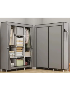 Armadio in Tessuto – Vestiti Portatile Salvaspazio con... 2