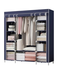 Armadio in Tessuto 170x45x170cm – Guardaroba Portatile...