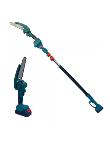 Kit Potatura Motosega 6” + Cesoia a Batteria con Asta Telescopica 278cm