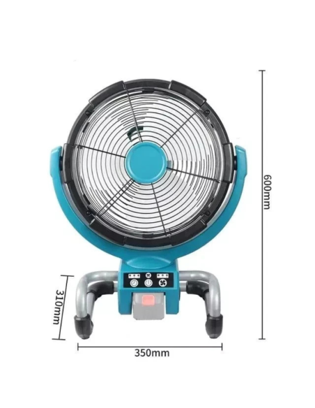 Ventilatore Portatile a Batteria 21V Ricaricabile | Campeggio Casa Ufficio MLS00