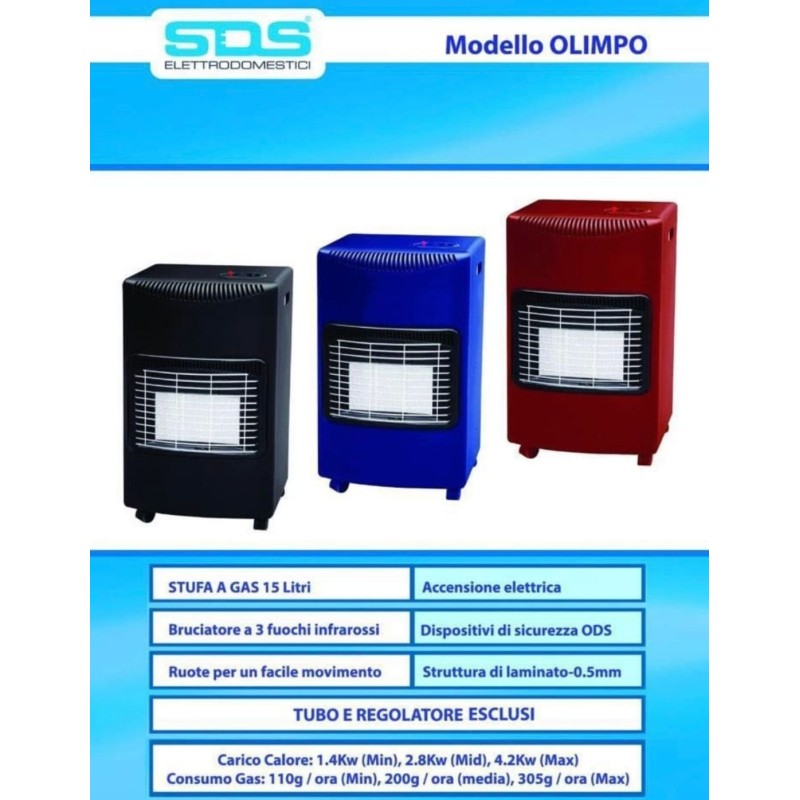 Stufa a Gas SDS Olimpo 15 Litri