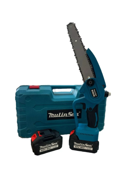 Motosega Elettrica 8" 48V 5.0Ah 2 Batterie | Mini Elettrosega Portatile MLS1079