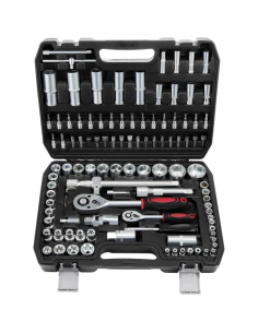 Set Bussole 108 Pezzi con Cricchetto Rapido, Chiavi a...