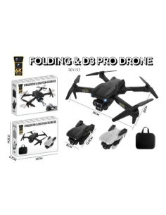 Drone con Fotocamera 4K e Luci LED + Valigetta D3 PRO