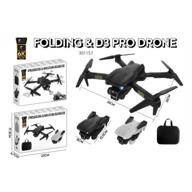 Drone con Fotocamera 4K e Luci LED + Valigetta...