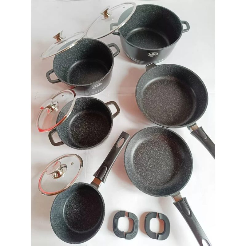 Batteria di pentole Bavaria 14 pezzi in pietra...