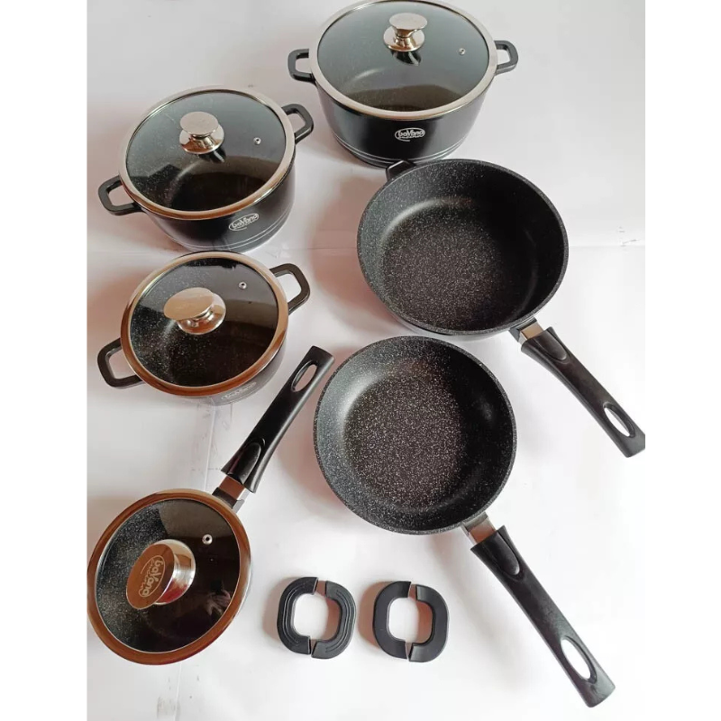 Batteria di pentole Bavaria 14 pezzi in pietra...