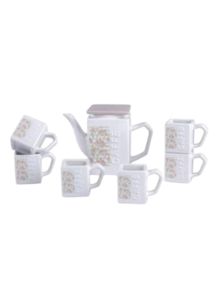 Set Caffè 7pz. Peonias 82239 Ceramica