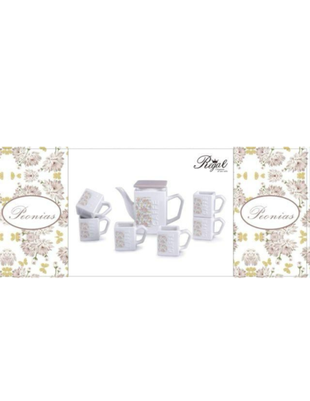 Set Caffè 7pz. Peonias 82239 Ceramica