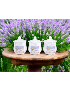 Tris barattoli Caffè,zucchero,sale art.82258 Ceramica 2