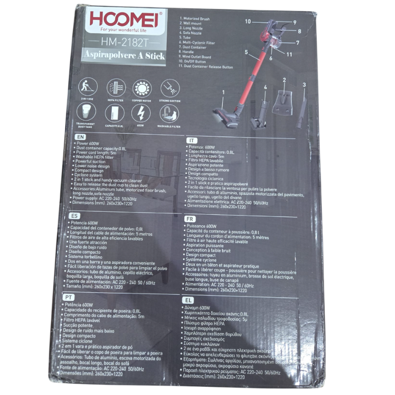 Aspirapolvere 2in1