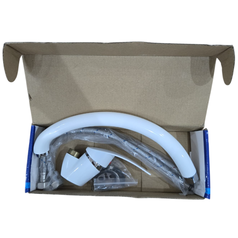 Rubinetto, Lavandino Cucina Bianco