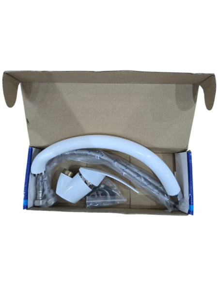 Rubinetto, Lavandino Cucina Bianco