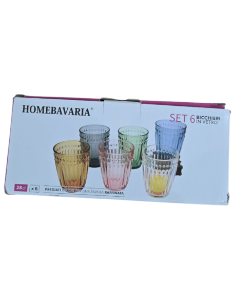 Set 6 Bicchieri in Vetro
