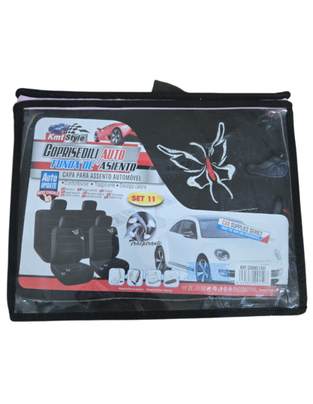 Set Coprisedile completo Farfalle design