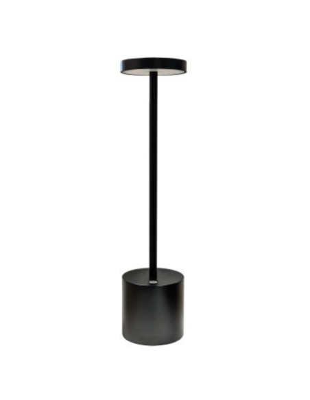10 Pezzi Lampada da tavolo LED alluminio ricariabile touch senza fili Nero