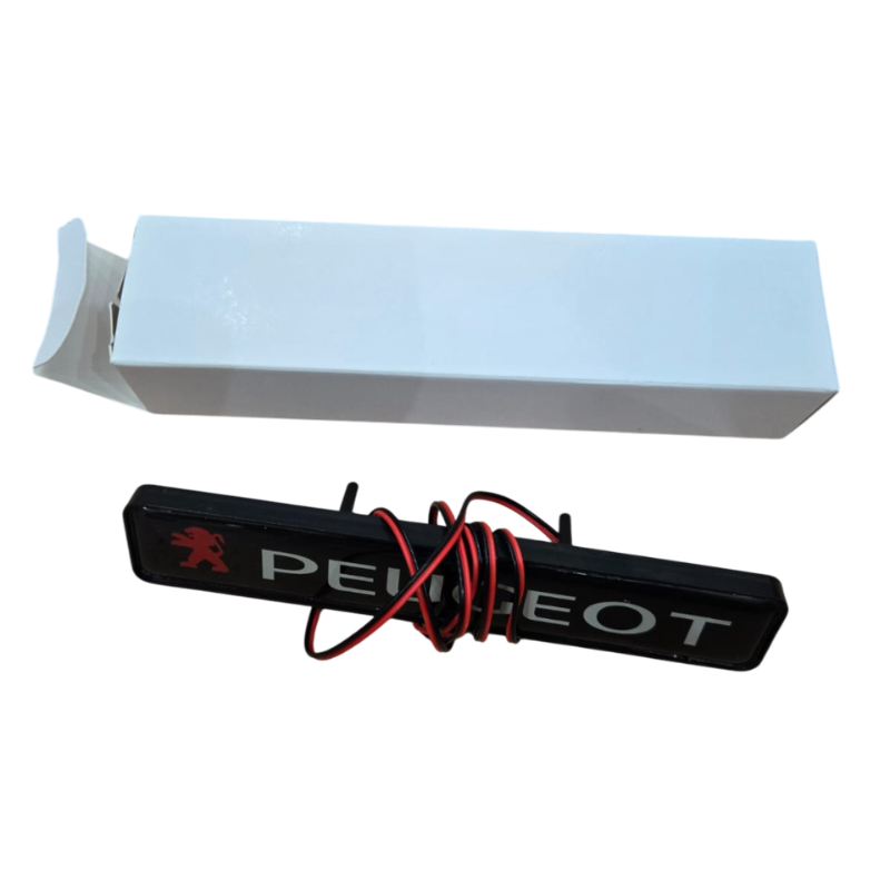 Distintivo griglia anteriore con luce LED Peugeot