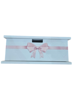 Portacialde in legno fiocco Rosa