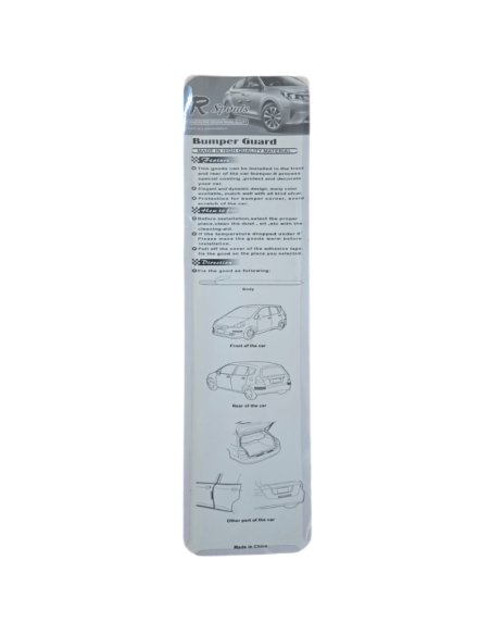 2pz. Strisce paraurti antigraffio BIANCO