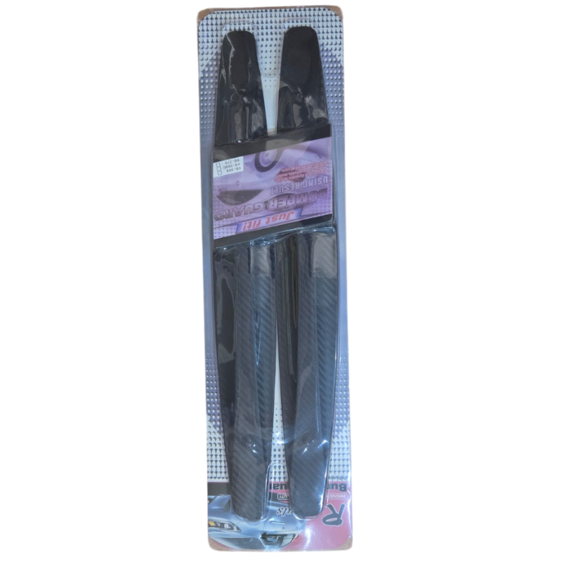 2pz. Strisce paraurti antigraffio Carbon Black