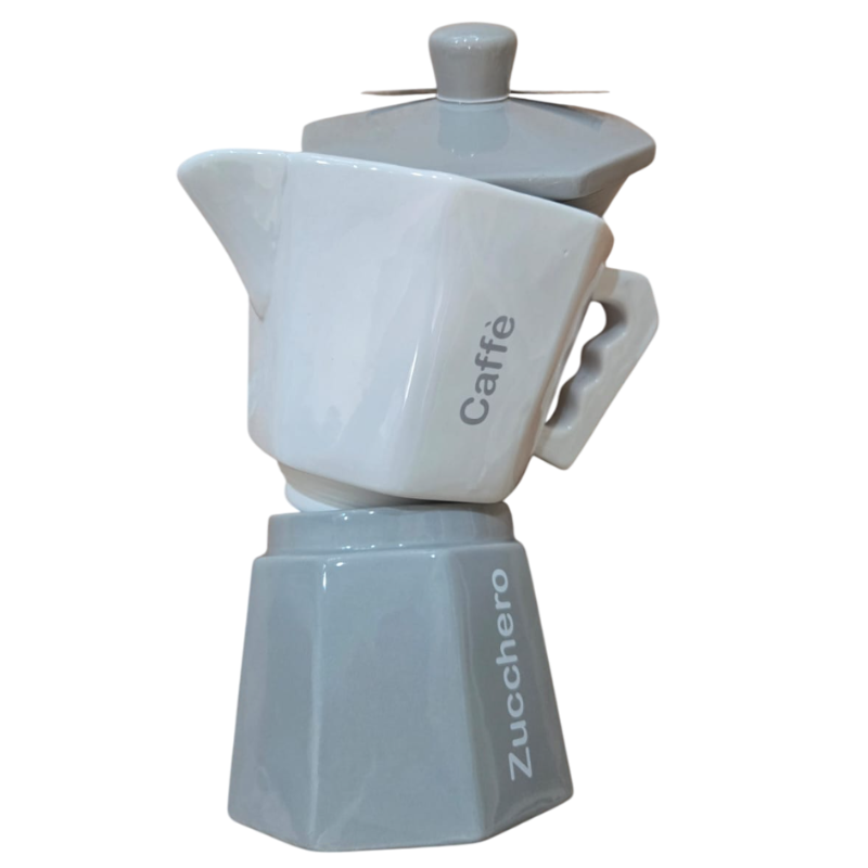 Barattolo Caffè,zucchero Grigio bianco