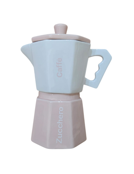 Barattolo Caffè,zucchero Rosa bianco