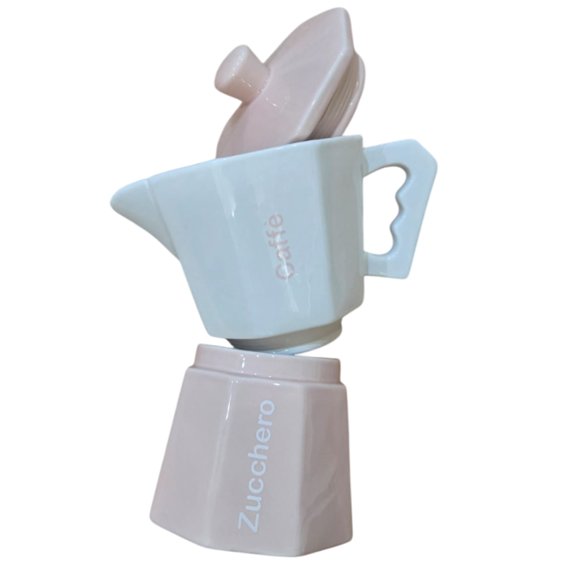 Barattolo Caffè,zucchero Rosa bianco