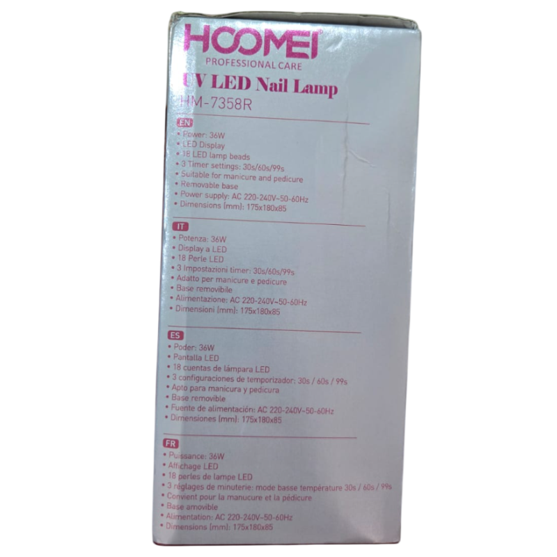 Lampada Mani UV LED nail