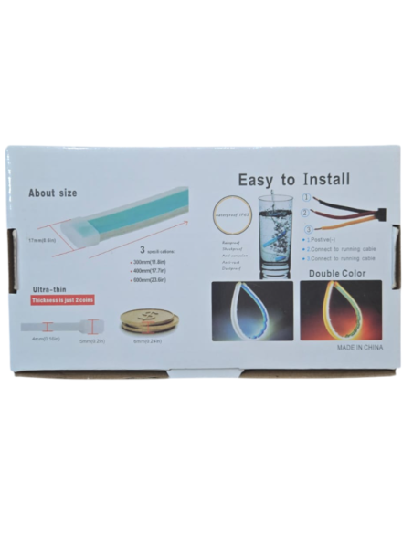 2pz. strisce Luce diurna e freccia, adesivo