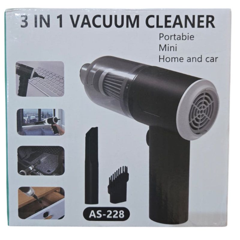 Mini aspirapolvere portatile 3in1